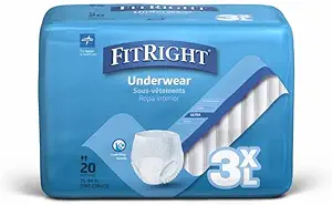 Fit Right Unisex Underwear 3XL Ultra 20 ct.