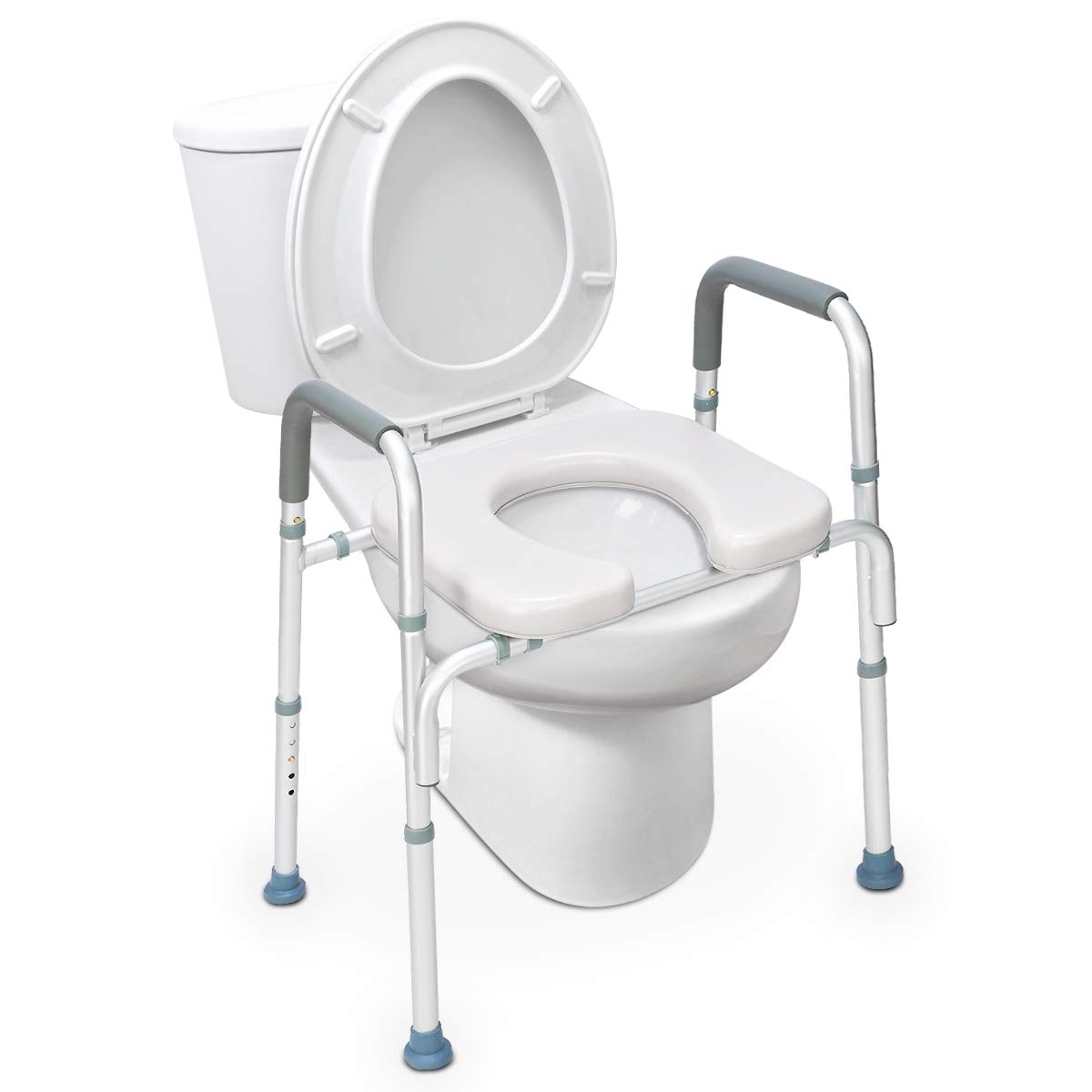 Oasisspace Raised Toilet Seat W/Arms