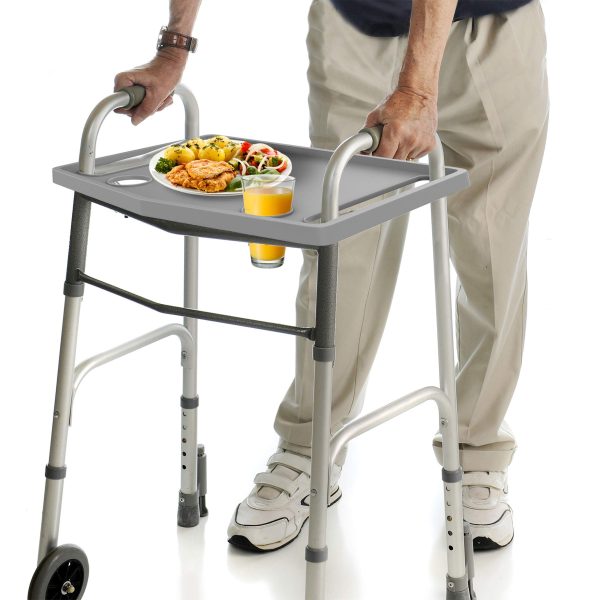 Walker tray for 2 wheeled walker