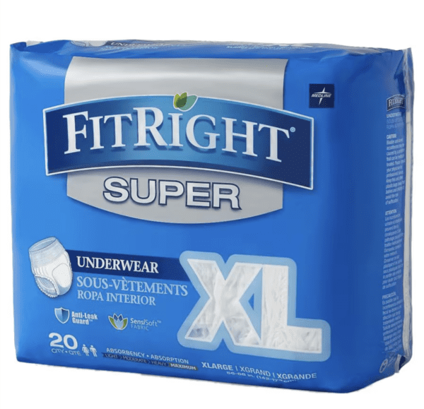 FitRight Underwear Unisex XL 20 ct.