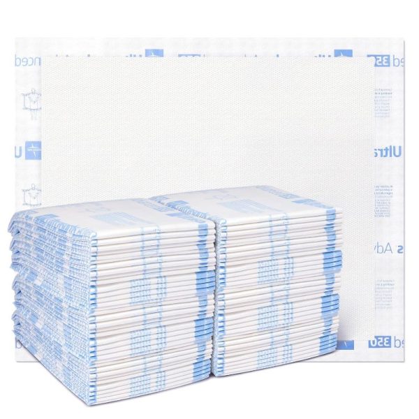 Medline Ultrasorbs Advanced Extra Strength Drypads, 30" X 36", 70 Count, Super Absorbent 350 Lb Repositioning Capacity