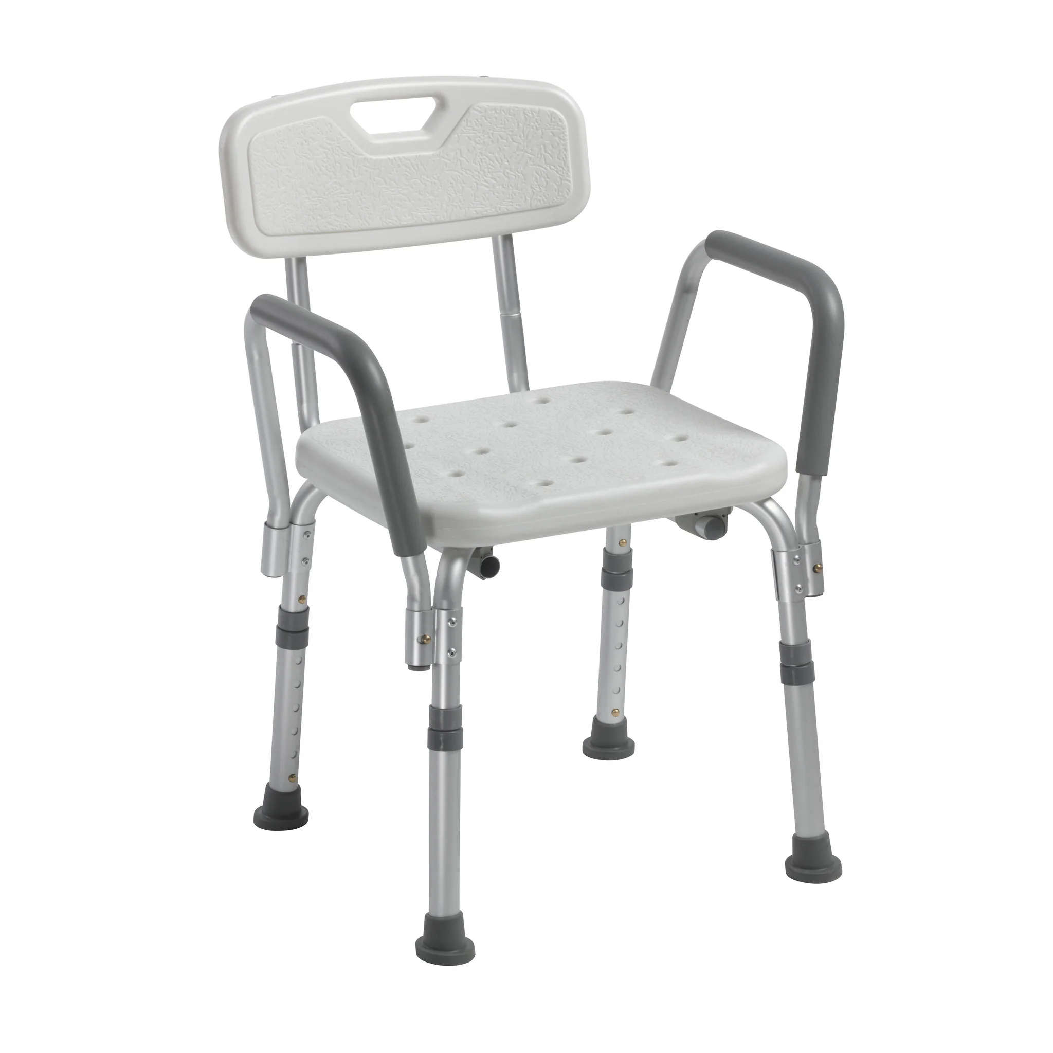 Drive Medical Knock Down Bath Bench with Back And Padded Arms