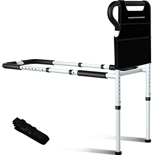 KINGPAVONINI Adjustable Bed Cane with Non-Slip Ergonomic Handle and Storage Pocket