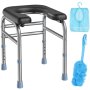 Medhelp Adjustable Shower Stool With Cutout Seat