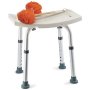 Medical King Shower Bench 8 Adjustable Heights With Back Scrubber and Sponge