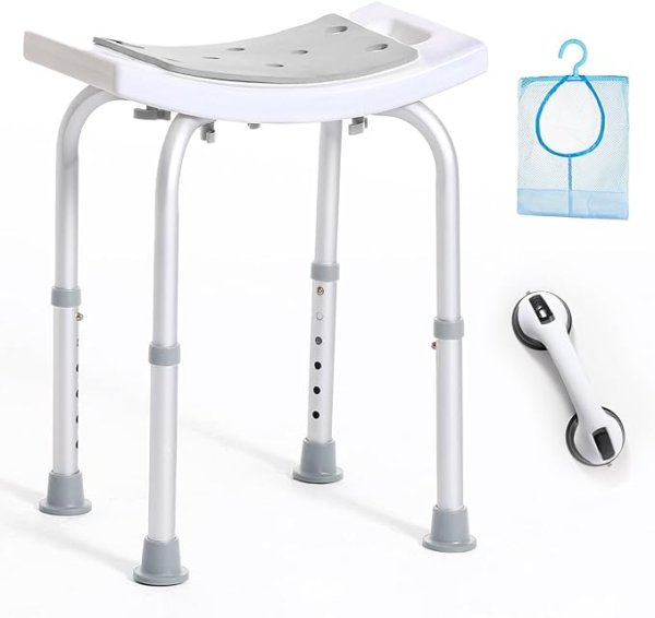 REMEDIC Ergonomic Shaped Height Adjustable Bath Bench