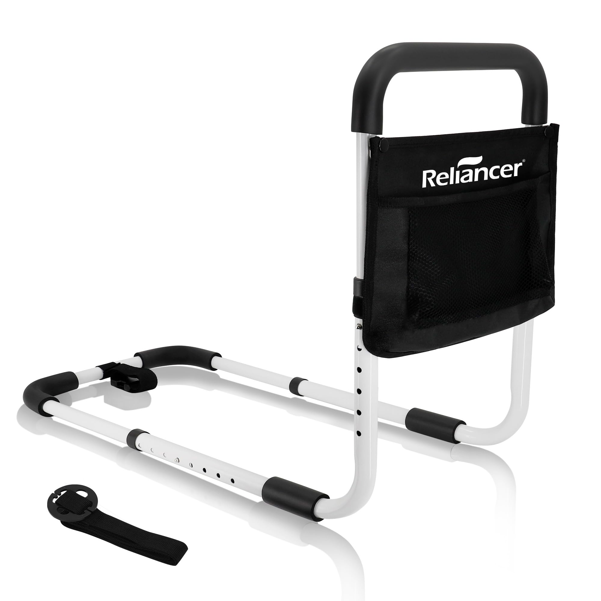 RELIANCER Bed Safety Rail for Elderly Adults With Storage Pocket