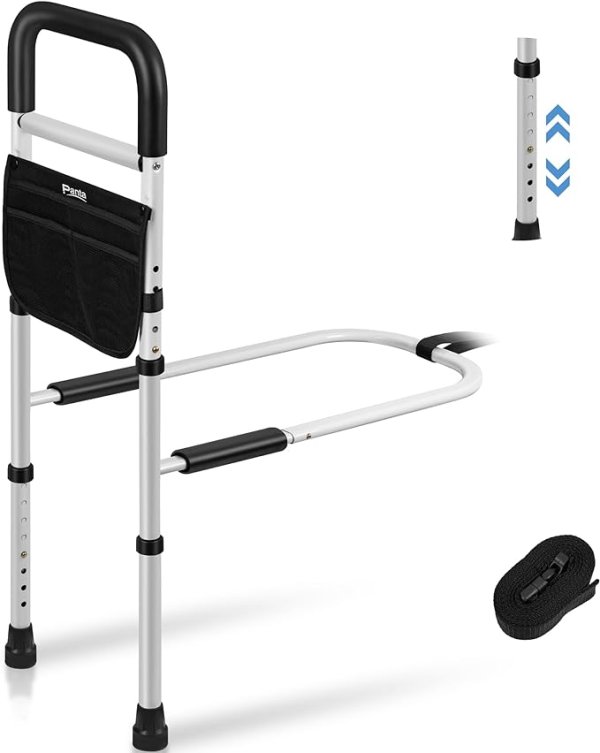 ArixMed Bed Rails For Elderly Adults Safety - With Motion Light & Storage Pocket