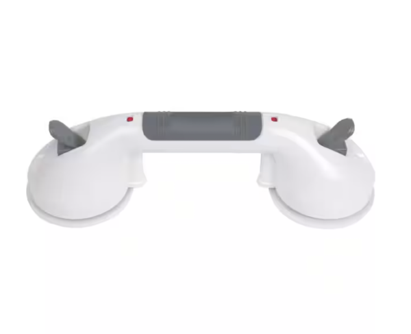 Glacier Bay 12 Inch White Suction Cup Grab Bar