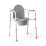Medline 3in1 Steel Commode, 7.5 QT Bucket, 350 Lb. Weight Capacity