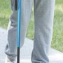 BeneCane Adjustable Blue Quad Walking Cane with Two Led Lights