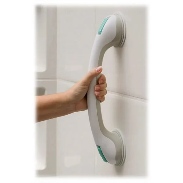 MHI Safe-er-Grip Changing Lifestyles Suction Cup Grab Bar, Chrome, 16 inches - Image 2