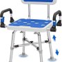 Shower Chair with Arms and Back for Seniors