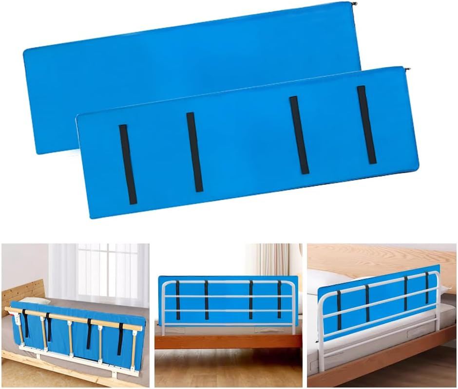 AOSSA Hospital Bed Rail Covers, Bed Rail Padding, Foam Bumper Pads for Elderly Adults Safety, Medical Bedrail Padded Cushion for Seniors, Disabled