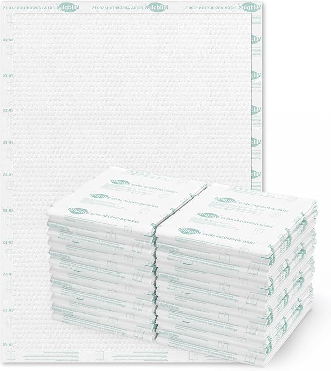 Heavy Duty Underpads 40″X60″ Super Sized Chucks Pads 270 Grams Disposable Bed Pads with Strength Cloth Backing Extra Absorption Pads for Incontinence